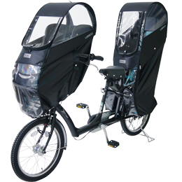 LABOCLE プレミアムレインカバー A 自転車 あと付けチャイルドシート レインカバー あと付け前
